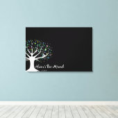 Bat Mitzvah-aanmeldkaart Canvas Afdruk (Insitu (Houten vloer))