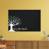 Bat Mitzvah-aanmeldkaart Canvas Afdruk (Insitu (Woonkamer))