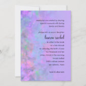 Bat Mitzvah Abstract Design in het Paars Kaart (Voorkant)