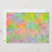 Bat Mitzvah Abstract Design in Lime Green Kaart (Achterkant)