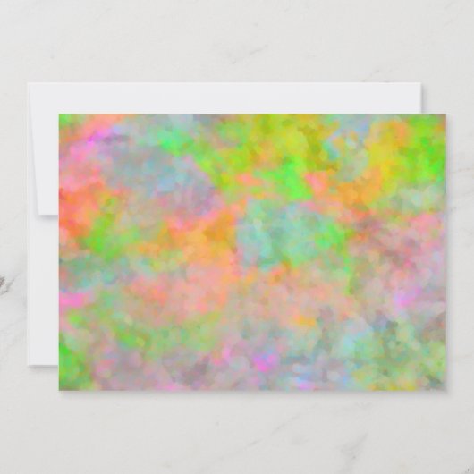 Bat Mitzvah Abstract Design in Lime Green Kaart (Achterkant)