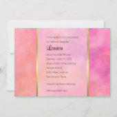 Bat Mitzvah Abstract Design in Roze Kaart (Voorkant)
