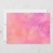 Bat Mitzvah Abstract Design in Roze Kaart (Achterkant)