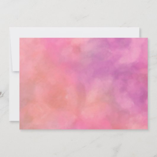 Bat Mitzvah Abstract Design in Roze Kaart (Achterkant)