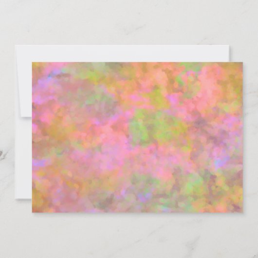 Bat Mitzvah Abstract Design in Roze Kaart (Achterkant)