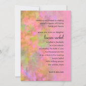 Bat Mitzvah Abstract Design in Roze Kaart (Voorkant)
