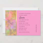 Bat Mitzvah Abstract Design in Roze Kaart (Voorkant)