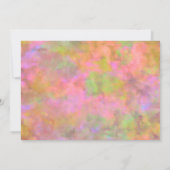 Bat Mitzvah Abstract Design in Roze Kaart (Achterkant)