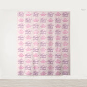 Bat Mitzvah Achtergrond Step en Repeat Banner Wandkleed (Voorkant)