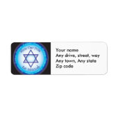 Bat Mitzvah adreslabel Etiket (Voorkant)