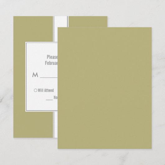 Bat Mitzvah Antwoord Kaarten {beige} (Voorkant / Achterkant)