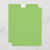 Bat Mitzvah Antwoord Kaarten {Licht Groen} (Voorkant / Achterkant)