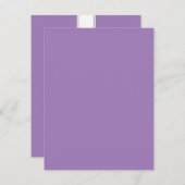 Bat Mitzvah Antwoord Kaarten {Paars} (Voorkant / Achterkant)