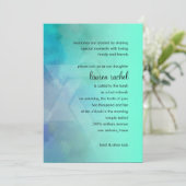 Bat Mitzvah Aqua en Blue Star van David Kaart (Staand voorkant)