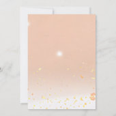 Bat Mitzvah, Bar Mitzvah Birthday Pink Gold Glitte Kaart (Achterkant)