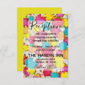 Bat Mitzvah Bar Mitzvah Confetti Reception Card Informatiekaartje (Voorkant / Achterkant)