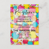 Bat Mitzvah Bar Mitzvah Confetti Reception Card Informatiekaartje (Voorkant)