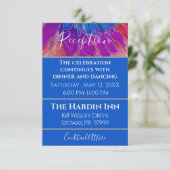 Bat Mitzvah Bar Mitzvah Elegant Tie Dye Design Enc Informatiekaartje (Staand voorkant)