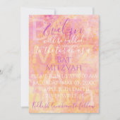 Bat Mitzvah Bar Mitzvah Gewoon Subtiele Uitnodigin Kaart (Voorkant)