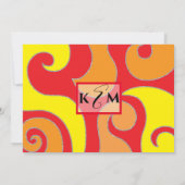 Bat Mitzvah Bar Mitzvah Silvery Swirls Invitation Kaart (Achterkant)