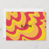 Bat Mitzvah Bar Mitzvah Silvery Waves Uitnodiging (Achterkant)