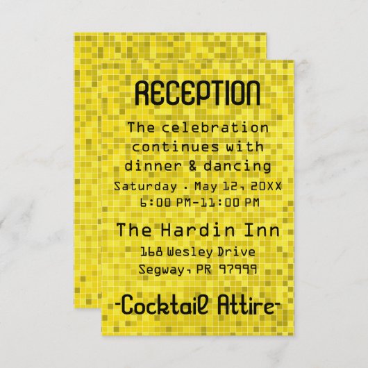 Bat Mitzvah Bar Mitzvah spel op Informatiekaartje (Voorkant / Achterkant)