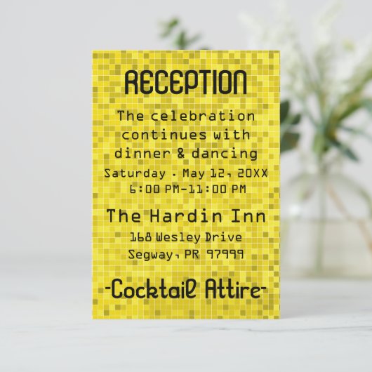 Bat Mitzvah Bar Mitzvah spel op Informatiekaartje (Staand voorkant)