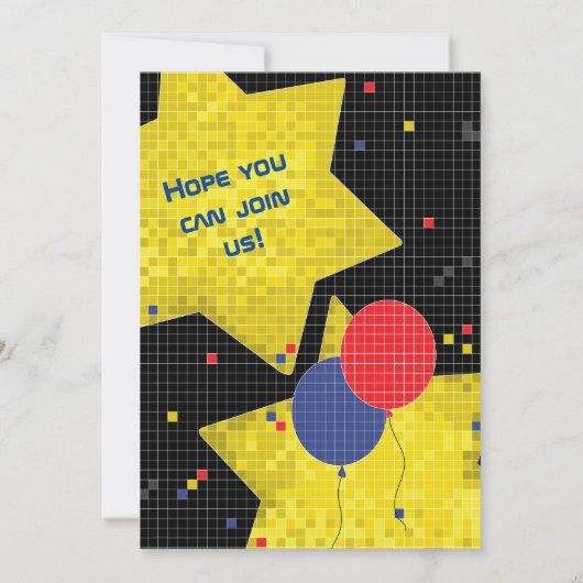 Bat Mitzvah Bar Mitzvah spel op uitnodiging (Achterkant)