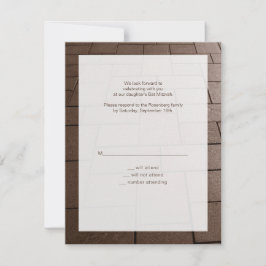 Bat Mitzvah Bimah Movie RSVP Reply Card