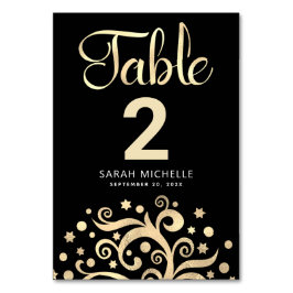 Bat Mitzvah Black Gold Foil Tree of Life Script Kaart
