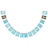 Bat Mitzvah Blauwe Opal Mazel Tov Facultatieve Fot Vlaggetjes (Alle)