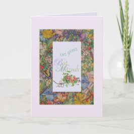 BAT MITZVAH BLOEMENRANDEGROET KAART
