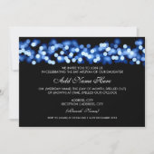 Bat Mitzvah Blue Hollywood Glam Kaart (Voorkant)