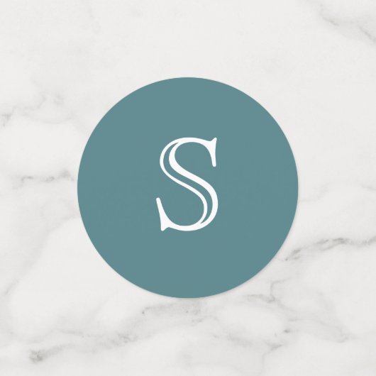 Bat Mitzvah Blue Opal Faux Waterverf Foto Confetti (Kleine voorkant)