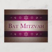 Bat Mitzvah Briefkaart (Voorkant)