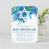 Bat Mitzvah Bries Kaart (Staand voorkant)