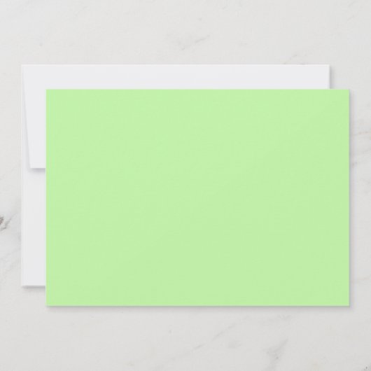 Bat Mitzvah Bright Green Neon licht sparen de datu Kaart (Achterkant)