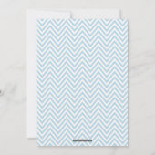 BAT MITZVAH chevron patroon goud glitterig blauw Kaart (Achterkant)