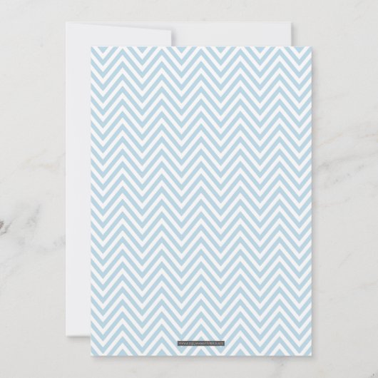 BAT MITZVAH chevron patroon goud glitterig blauw Kaart (Achterkant)