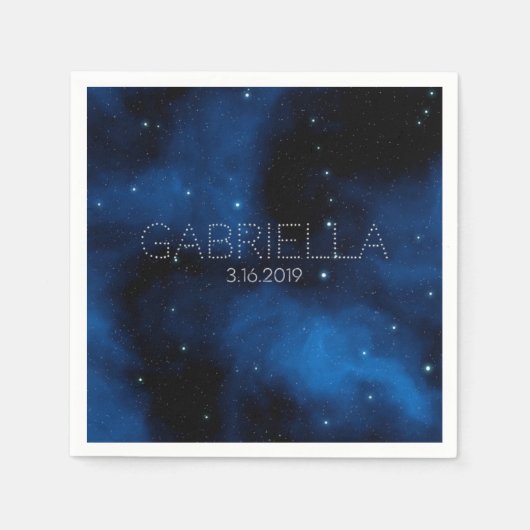 Bat Mitzvah Cocktail Napkin Servet (Voorkant)