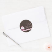 Bat Mitzvah Cupcake Sticker (Envelop)