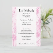 Bat Mitzvah - Dandelion Planten, Florets - Roze Kaart (Staand voorkant)