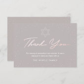 Bat Mitzvah Dank u. Bedankkaart (Voorkant / Achterkant)