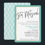 BAT MITZVAH eenvoudig minimalistisch modern muntgo Kaart<br><div class="desc">door kat massard >> kat@simplysweetPAPERIE.com <<<< Love the design, maar ik zou graag enkele wijzigingen zien - een ander kleurenschema, product, een foto toevoegen of aangepast voor een andere gelegenheid - ik ben blij dat ik u kan helpen! - - - - - - - - - - - -...</div>