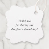 BAT MITZVAH eenvoudig modern leuk helder roze Bedankjes Labels (Achterkant)