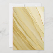 Bat Mitzvah Elegant Gold Glitter Uitnodiging (Achterkant)