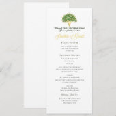 Bat Mitzvah Evinerary - boom van het leven Kaart (Voorkant / Achterkant)