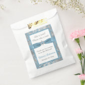 Bat Mitzvah Favor Bag | Winter Wonderland Blue Bedankzakje (Gezegeld)