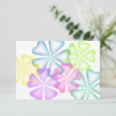 Bat Mitzvah Ggloed Flowers Multi Response Kaart (Staand voorkant)