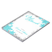 Bat Mitzvah Glam Winter Wonderland Guest Book Notitieboek (Linkerzijde)